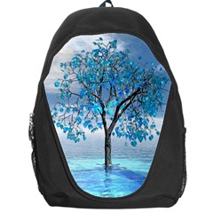 Crystal Blue Tree Backpack Bag by icarusismartdesigns