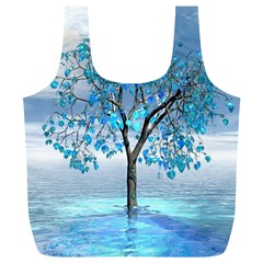 Crystal Blue Tree Full Print Recycle Bag (xl)