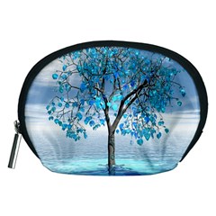 Crystal Blue Tree Accessory Pouch (medium)