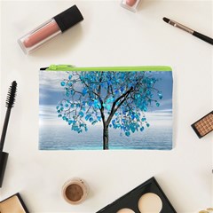 Crystal Blue Tree Cosmetic Bag (xs) by icarusismartdesigns