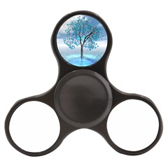 Crystal Blue Tree Finger Spinner by icarusismartdesigns