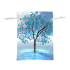 Crystal Blue Tree Lightweight Drawstring Pouch (l) by icarusismartdesigns