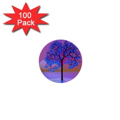 Tree Sunset 1  Mini Buttons (100 Pack)  by icarusismartdesigns