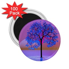 Tree Sunset 2 25  Magnets (100 Pack)  by icarusismartdesigns