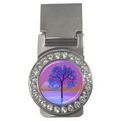 Tree Sunset Money Clips (cz)  by icarusismartdesigns