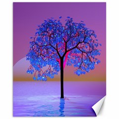 Tree Sunset Canvas 11  X 14  by icarusismartdesigns