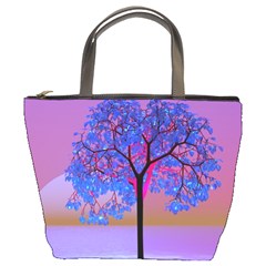 Tree Sunset Bucket Bag by icarusismartdesigns