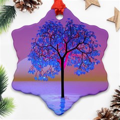 Tree Sunset Ornament (snowflake)