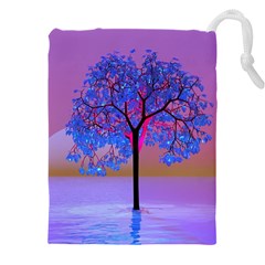 Tree Sunset Drawstring Pouch (4xl) by icarusismartdesigns