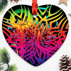 Abstract Jungle Ornament (heart)