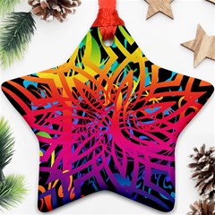 Abstract Jungle Ornament (star)