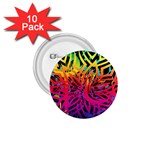 Abstract Jungle 1.75  Buttons (10 pack) Front