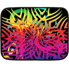 Abstract Jungle Fleece Blanket (mini) by icarusismartdesigns