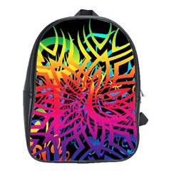 Abstract Jungle School Bag (large) by icarusismartdesigns