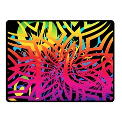 Abstract Jungle Fleece Blanket (small) by icarusismartdesigns