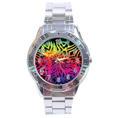 Abstract Jungle Stainless Steel Analogue Watch by icarusismartdesigns