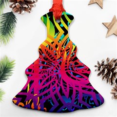 Abstract Jungle Christmas Tree Ornament (two Sides)