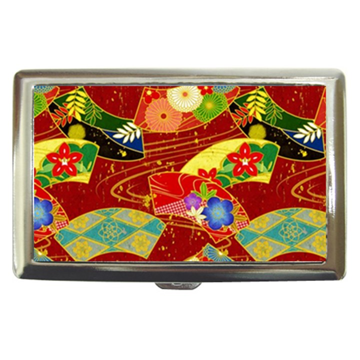 Floral Abstract Cigarette Money Case