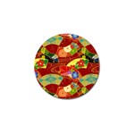 Floral Abstract Golf Ball Marker (10 pack) Front