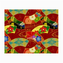 Floral Abstract Small Glasses Cloth (2 Sides) by icarusismartdesigns