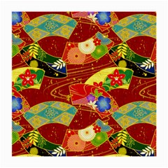 Floral Abstract Medium Glasses Cloth (2 Sides) by icarusismartdesigns