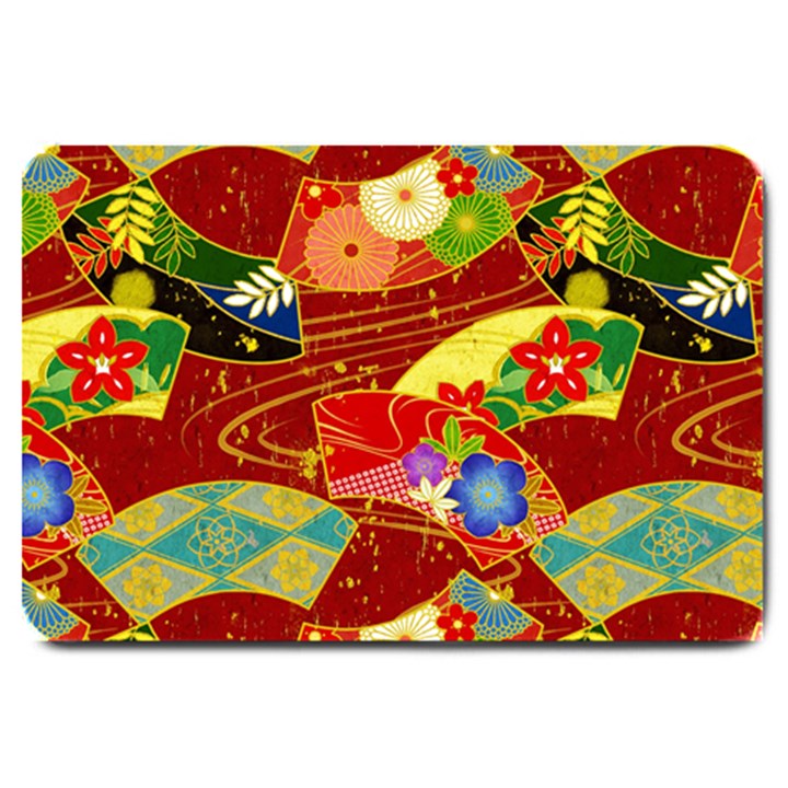 Floral Abstract Large Doormat 