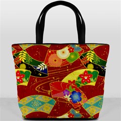 Floral Abstract Bucket Bag by icarusismartdesigns