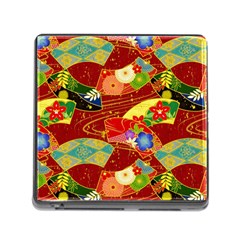 Floral Abstract Memory Card Reader (square 5 Slot) by icarusismartdesigns