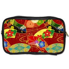 Floral Abstract Toiletries Bag (two Sides) by icarusismartdesigns