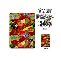 Floral Abstract Playing Cards 54 Designs (mini) by icarusismartdesigns