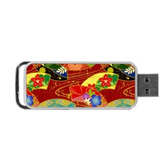 Floral Abstract Portable Usb Flash (one Side) by icarusismartdesigns