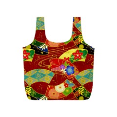 Floral Abstract Full Print Recycle Bag (s) by icarusismartdesigns