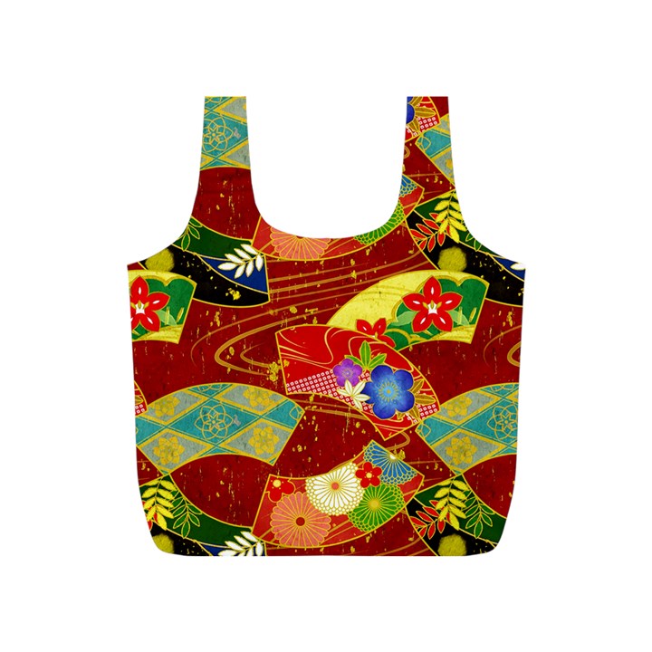 Floral Abstract Full Print Recycle Bag (S)