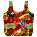 Floral Abstract Full Print Recycle Bag (XXXL) Back