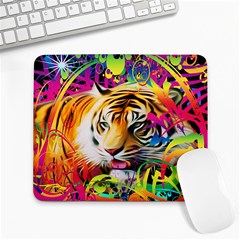 Tiger In The Jungle Large Mousepads