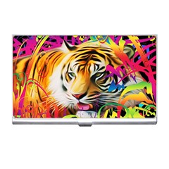 Tiger In The Jungle Business Card Holder