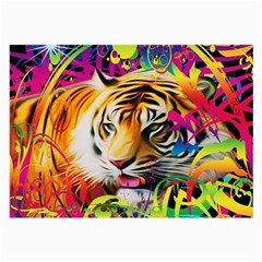 Tiger In The Jungle Large Glasses Cloth by icarusismartdesigns