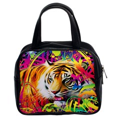 Tiger In The Jungle Classic Handbag (Two Sides)