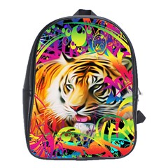 Tiger In The Jungle School Bag (Large)