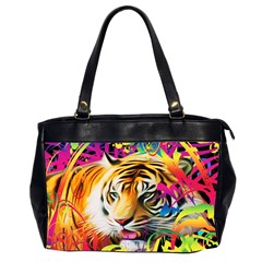 Tiger In The Jungle Oversize Office Handbag (2 Sides)