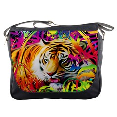 Tiger In The Jungle Messenger Bag