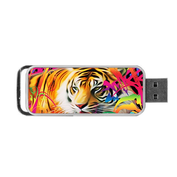 Tiger In The Jungle Portable USB Flash (One Side)