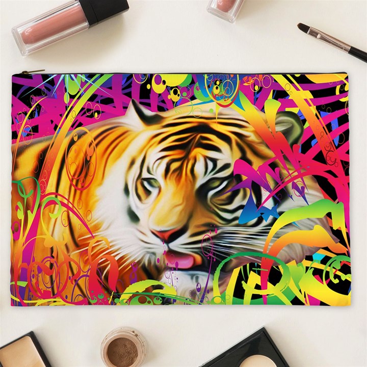 Tiger In The Jungle Cosmetic Bag (XXL)