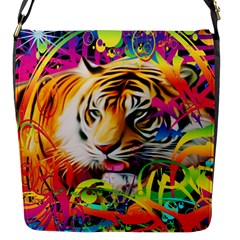 Tiger In The Jungle Flap Closure Messenger Bag (s) by icarusismartdesigns