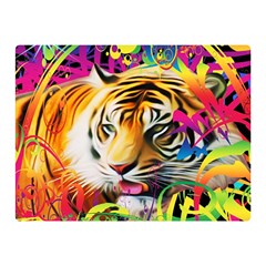 Tiger In The Jungle Double Sided Flano Blanket (mini)  by icarusismartdesigns