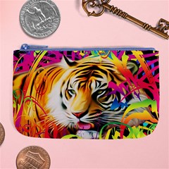 Tiger In The Jungle Large Coin Purse by icarusismartdesigns