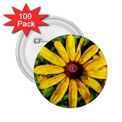 Sunflower Painting 2 25  Buttons (100 Pack)  by ExtraGoodSauce