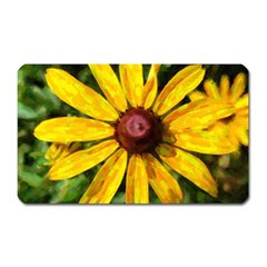 Sunflower Painting Magnet (rectangular) by ExtraGoodSauce