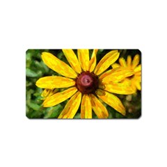 Sunflower Painting Magnet (name Card) by ExtraGoodSauce