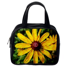 Sunflower Painting Classic Handbag (one Side) by ExtraAwesomeSauce